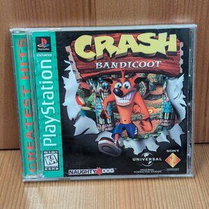 Crash Bandicoot Greatest Hits (PlayStation, PS1 1996) Complete w/Manual - TESTED